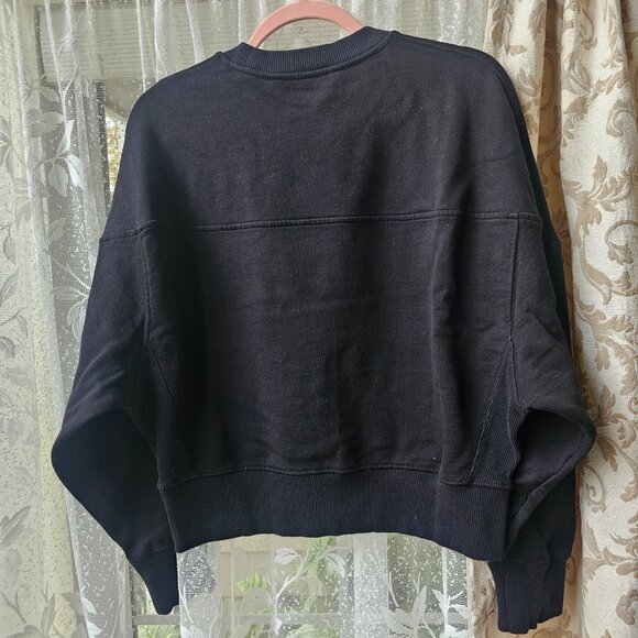 Rebecca Minkoff NOW Cropped Sweatshirt, S, Black - Picture 2 of 7